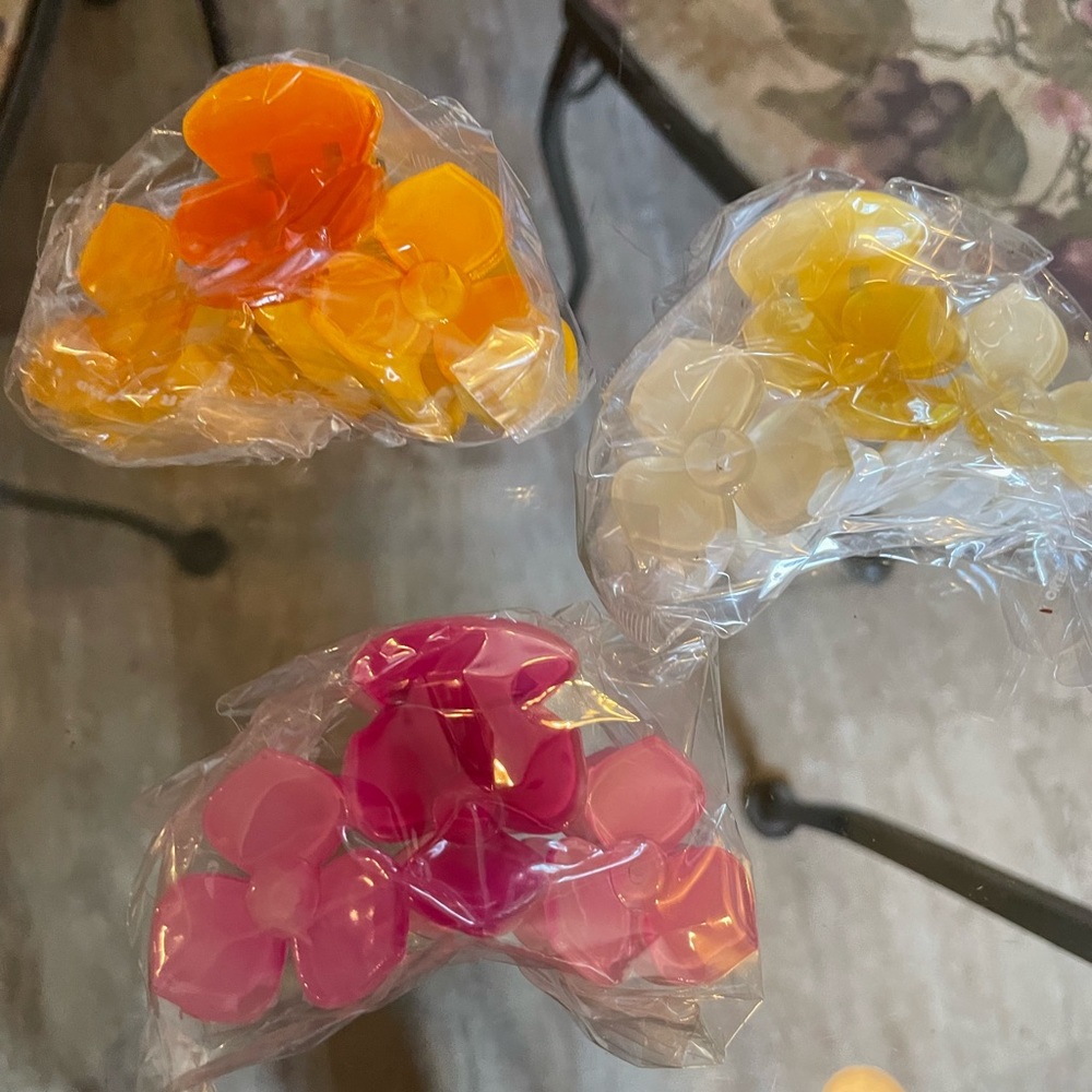 💎Lot of 3 💎plastic Woman’s Hair Clips